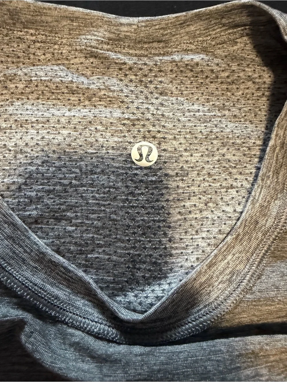 Light Gray Long Sleeve Crewneck Top Lululemon Womens Size 12